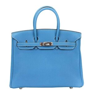Hermes Birkin 25 Bleu Zanzibar Togo Palladium