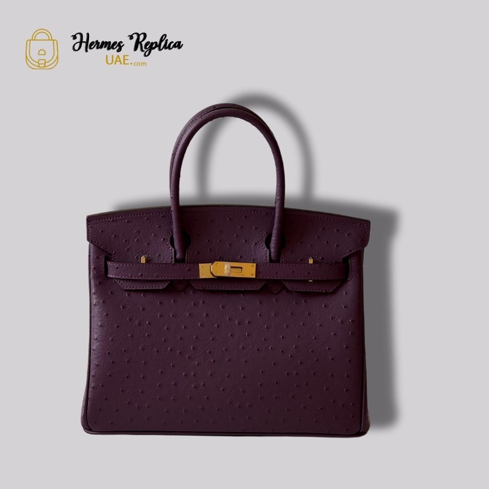 Hermes Birkin 30 Violine Autruche Ostrich