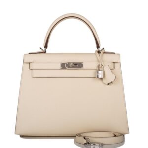 Hermes Craie Epsom 25cm Kelly Sellier