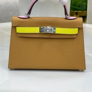 Hermès Epsom Mini Kelly Sellier 20 bag in Chai