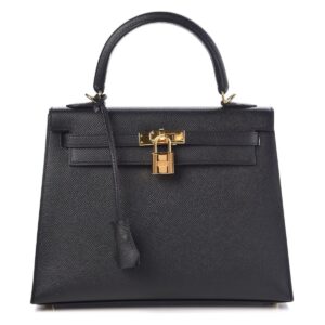 Hermes Kelly Sellier 25cm Vert Jade Epsom Gold Hardware