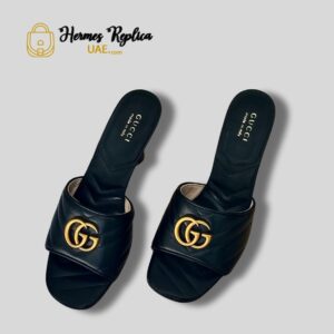 Gucci Marmont Quilted Leather Mules