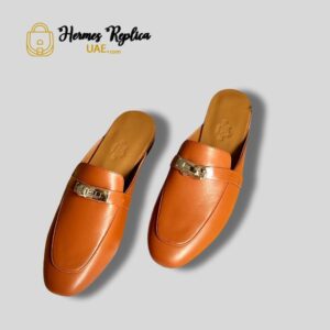 Hermes Oz leather mules