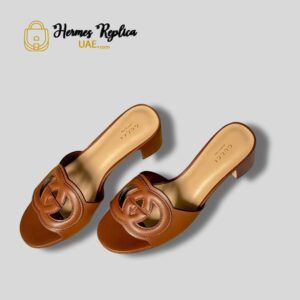 Gucci Interlocking G Slide 55 Leather Mules