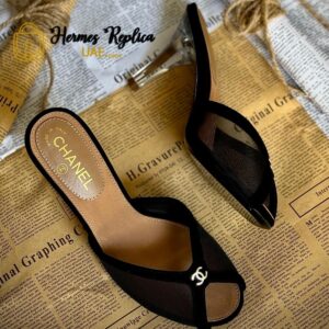 Chanel mesh Peep toe heels