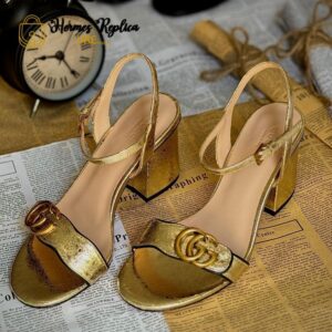 Gucci GG Metallic Sandal