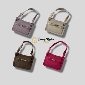 HERMES Clemence Leather Jypsiere 28 Bag