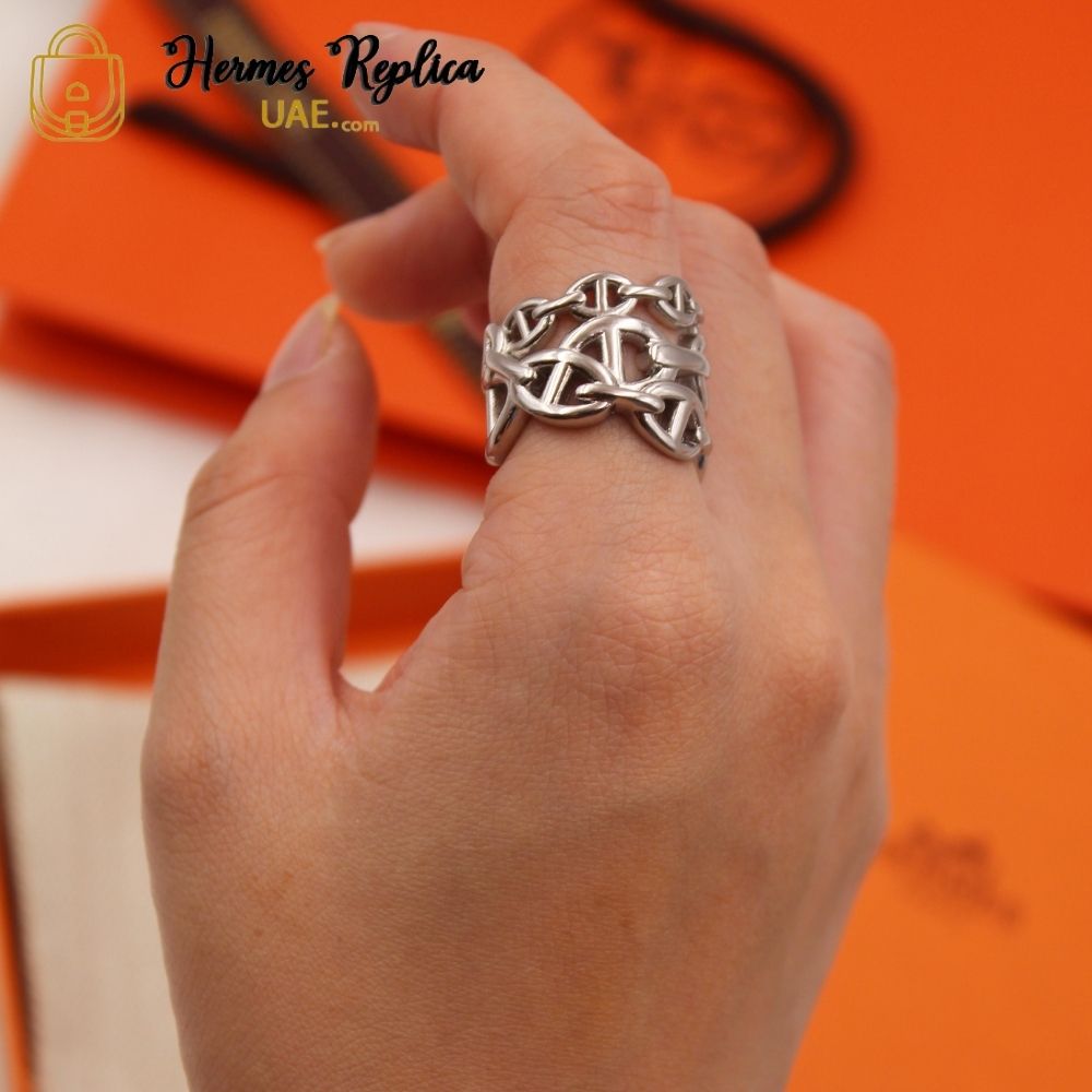 Women's Hermes Chaine d'ancre Enchainee ring